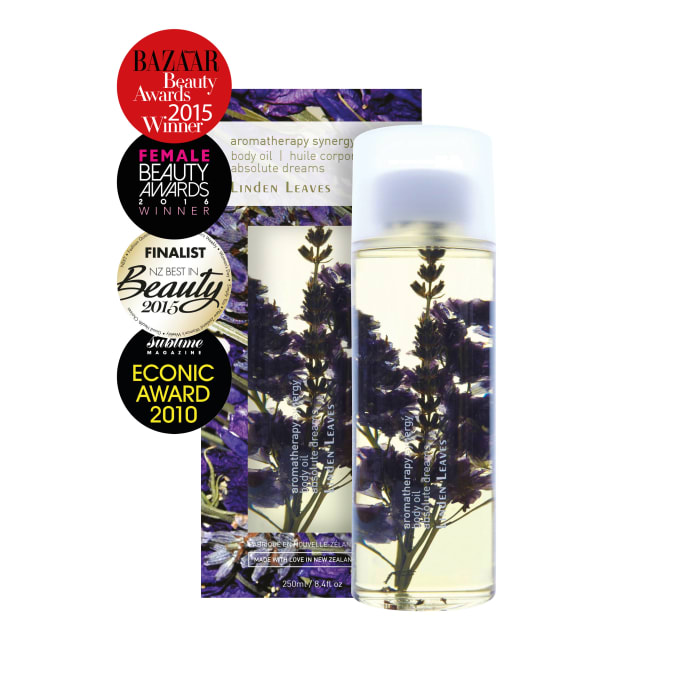 Linden Leaves_Aromatherapy Synergy_Absolute Dreams Body Oil_250ml_ASOADB_Award